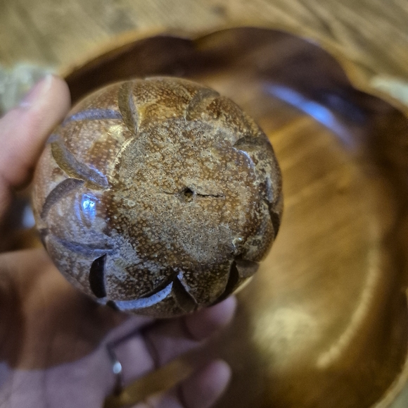 Wooden Fruit Bowl Decor MCM Vintage - Picture 10 of 16